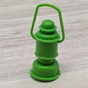 Vintage Barbie Doll Green Lantern Camping Gear Plastic Missing Stickers